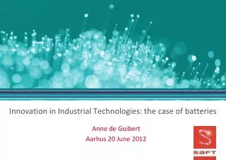 Innovation in Industrial Technologies: the case of batteries