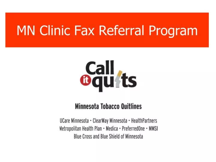 mn clinic fax referral program