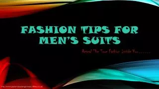 Fashion Tips for Men's Clothing
