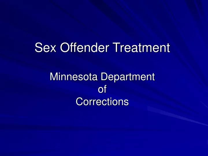 sex offender treatment minnesota department of corrections