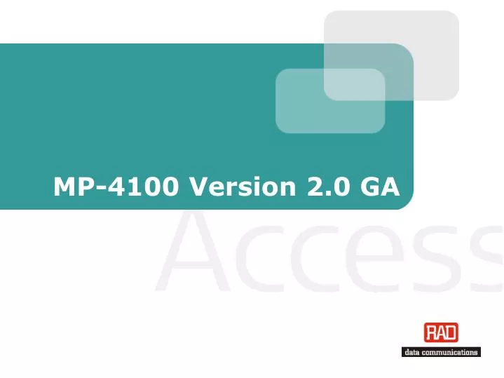 mp 4100 version 2 0 ga