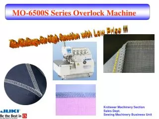 MO-6500S Series Overlock Machine