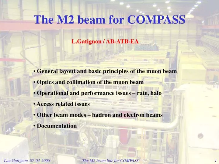 the m2 beam for compass