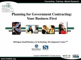 Planning for Government Contracting: Your Business First