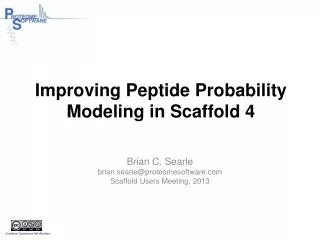 Improving Peptide Probability Modeling in Scaffold 4