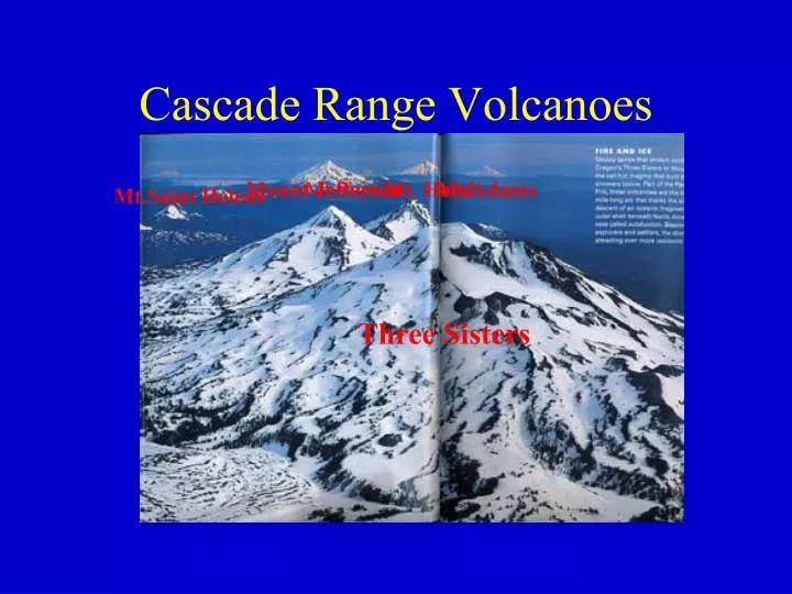 cascade range volcanoes