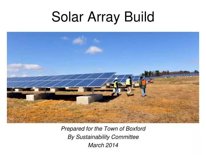 solar array build