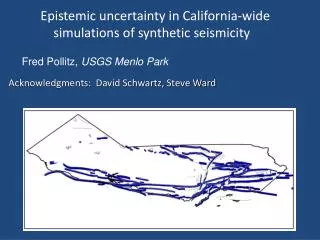 Epistemic uncertainty in California-wide simulations of synthetic seismicity