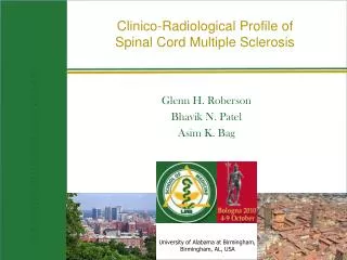 Clinico-Radiological Profile of Spinal Cord Multiple Sclerosis