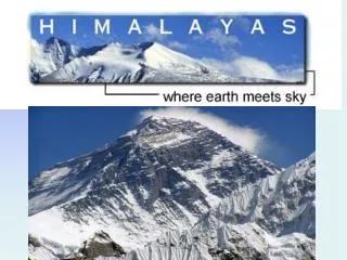 Forming Mount Everest