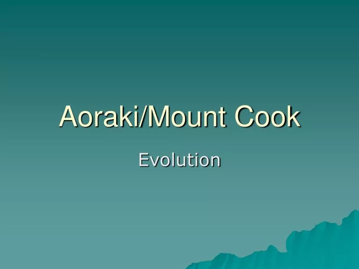 aoraki mount cook