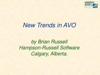 by Brian Russell Hampson-Russell Software Calgary, Alberta.