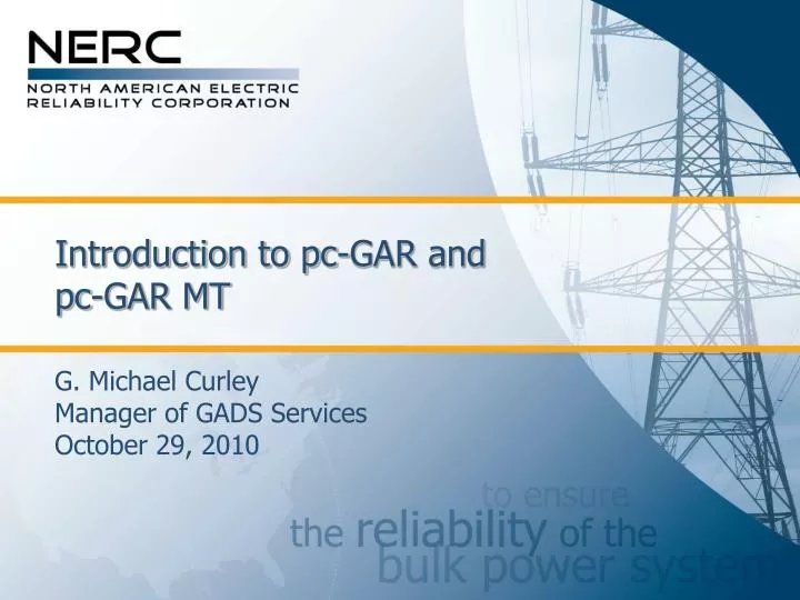 introduction to pc gar and pc gar mt