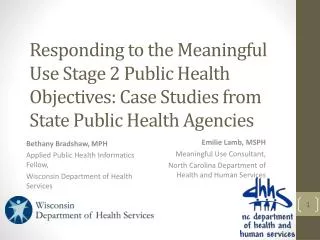 Bethany Bradshaw, MPH Applied Public Health Informatics Fellow,