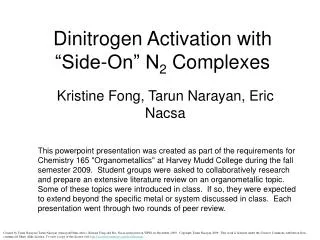Dinitrogen Activation with “Side-On” N 2 Complexes