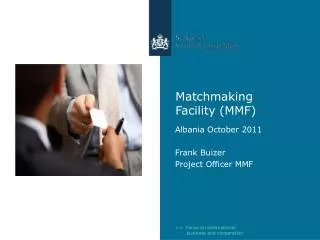 Matchmaking Facility (MMF)