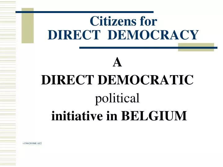 citizens for direct democracy