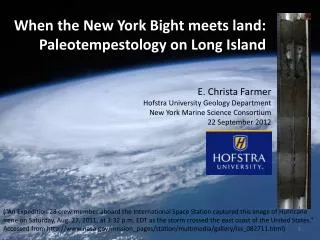 When the New York Bight meets land: Paleotempestology on Long Island