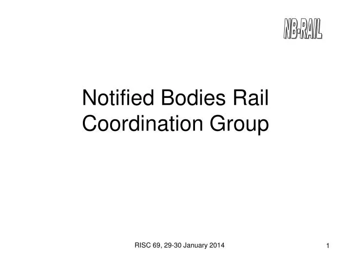 notified bodies rail coordination group