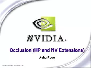 Occlusion (HP and NV Extensions)