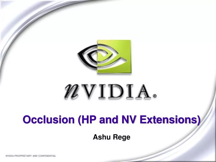 occlusion hp and nv extensions