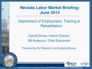 Nevada Labor Market Briefing: June 2014