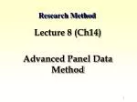 Research Method - slide 1
