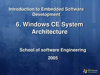 Introduction to Embedded Software Development