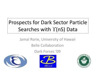 Prospects for Dark Sector Particle Searches with ? (nS) Data