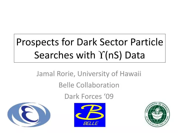 prospects for dark sector particle searches with ns data