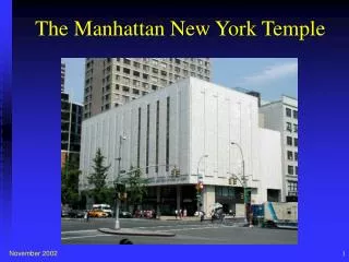 The Manhattan New York Temple