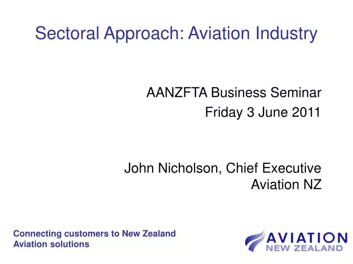 sectoral approach aviation industry