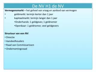 de nv h1 de nv