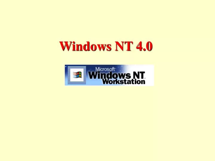 windows nt 4 0