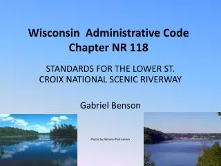 Wisconsin Administrative Code Chapter NR 118