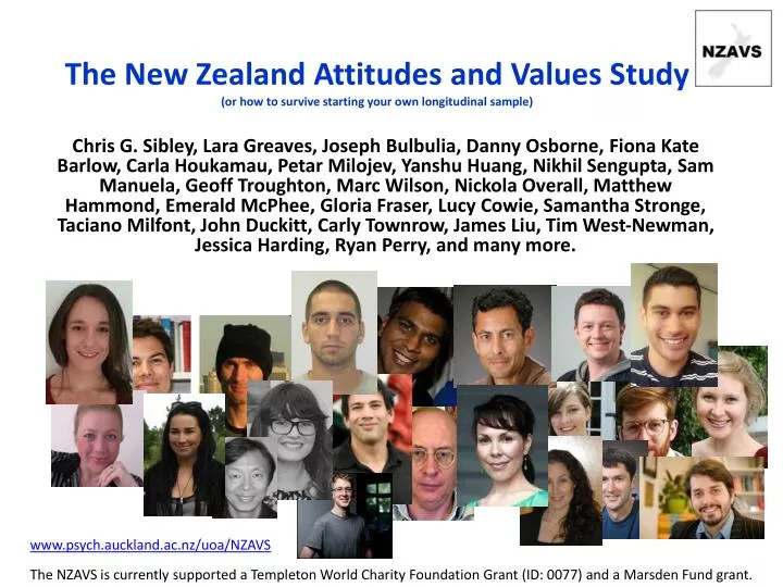 the new zealand attitudes and values study or how to survive starting your own longitudinal sample