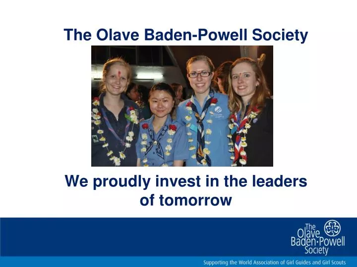 we proudly invest in the leaders of tomorrow