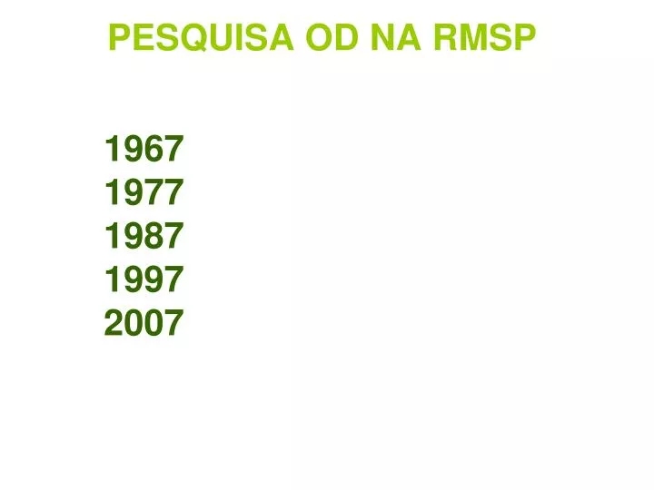 pesquisa od na rmsp