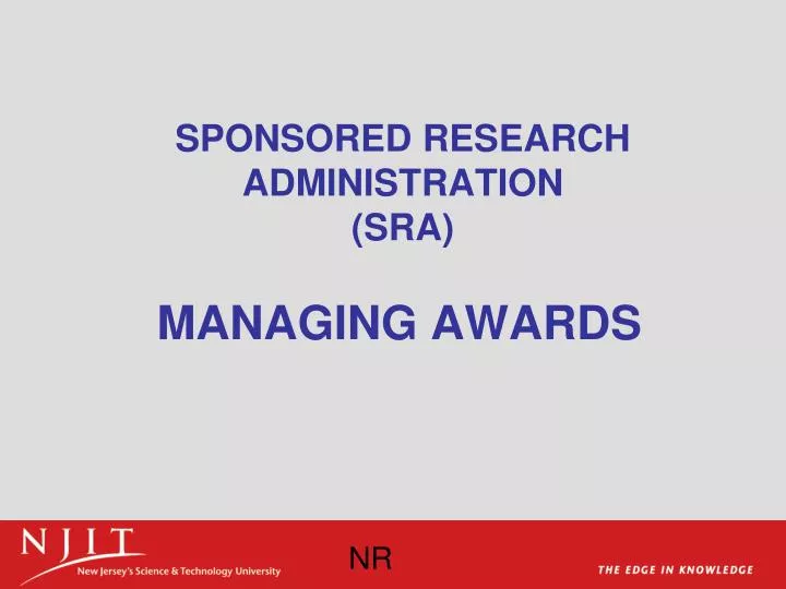 sponsored research administration sra