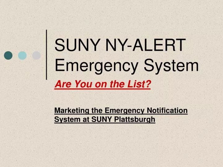 suny ny alert emergency system