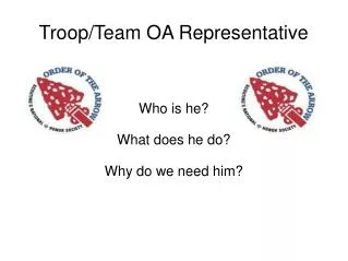 Troop/Team OA Representative