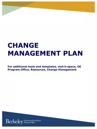 Results Delivery Plan: Framework for Change