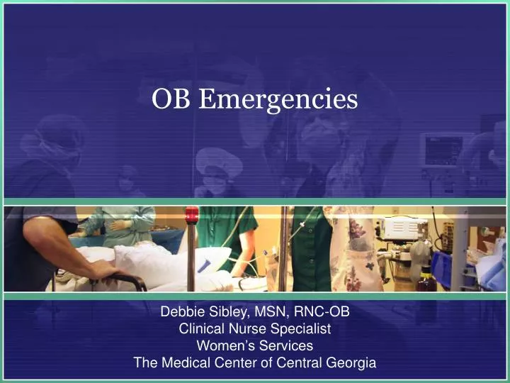 ob emergencies