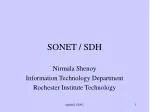 SONET / SDH - slide 1