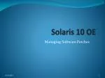 Solaris 10 OE