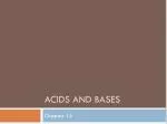 Acids and Bases - slide 1