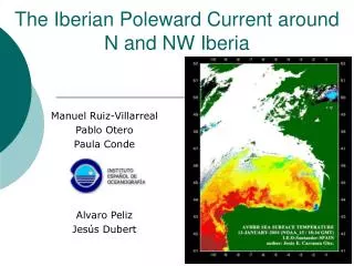 The Iberian Poleward Current around N and NW Iberia