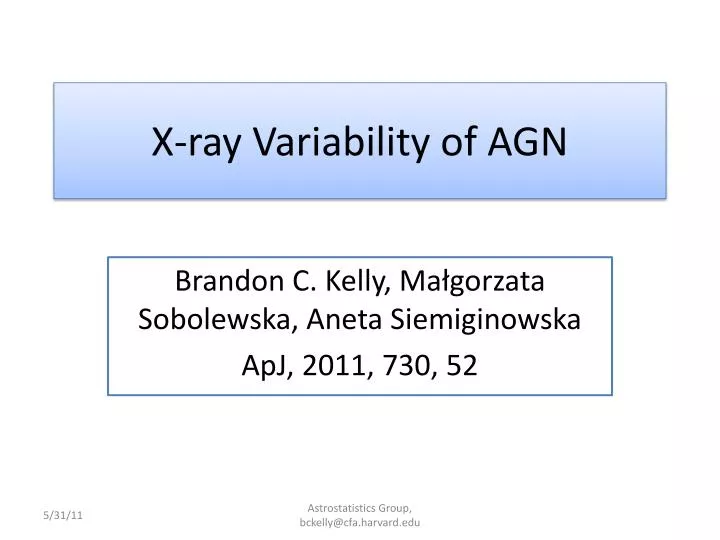 x ray variability of agn