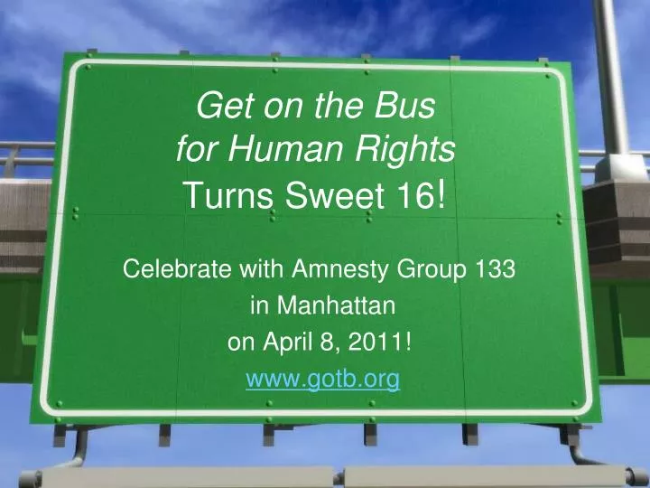 get on the bus for human rights turns sweet 16