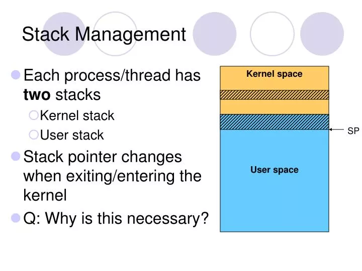 stack management